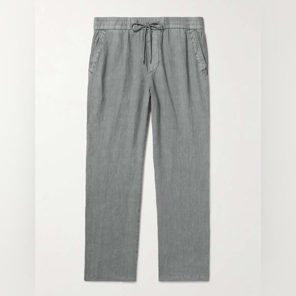 James Perse Womens XL Linen Drawstring Pull on Pants Lagenlook Lightweight - Picture 1 of 11